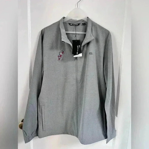 Travis Mathew Mens ROAD SODA FULL ZIP JACKET LIGHT GRAY RARE New With Tag Size L - Picture 6 of 7
